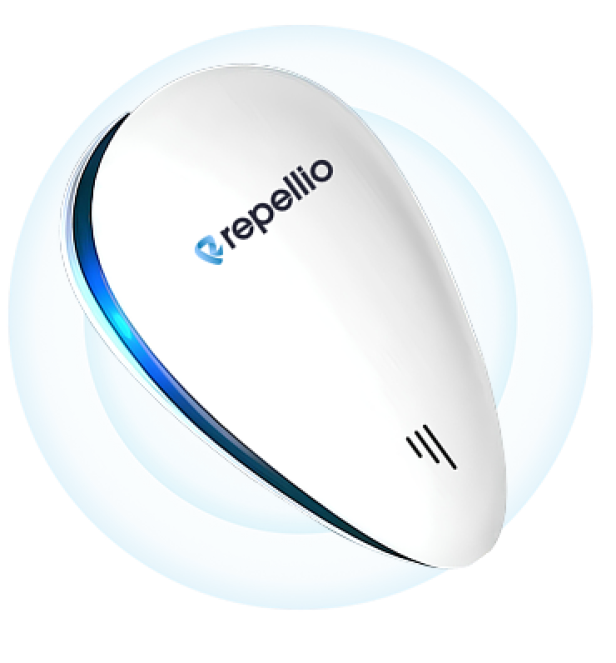 Repellio ultrasonic pest repellent device plugged into wall socket